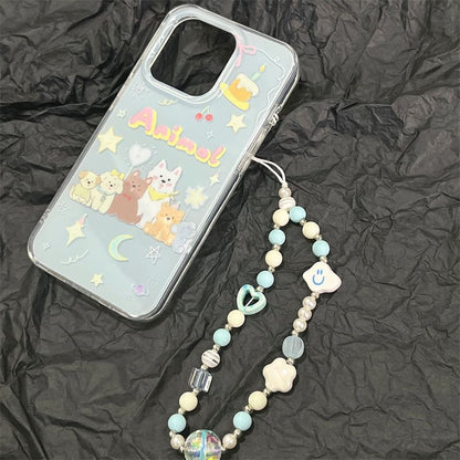 Dog Phone Case / Strap / Set - iPhone 15 Pro Max / 15 Pro / 15 Plus / 15 / 14 Pro Max / 14 Pro / 14 Plus / 14 / 13 Pro Max / 13 Pro / 13 / 13 mini / 12 Pro Max / 12 Pro / 12 / 12 mini / 11 Pro Max / 11 Pro / 11