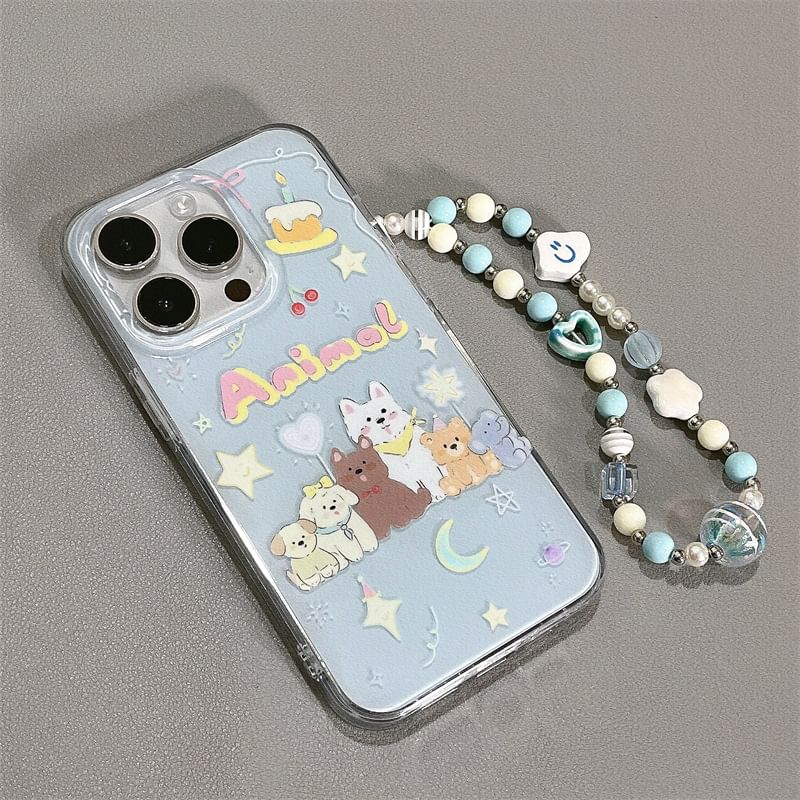 Dog Phone Case / Strap / Set - iPhone 15 Pro Max / 15 Pro / 15 Plus / 15 / 14 Pro Max / 14 Pro / 14 Plus / 14 / 13 Pro Max / 13 Pro / 13 / 13 mini / 12 Pro Max / 12 Pro / 12 / 12 mini / 11 Pro Max / 11 Pro / 11