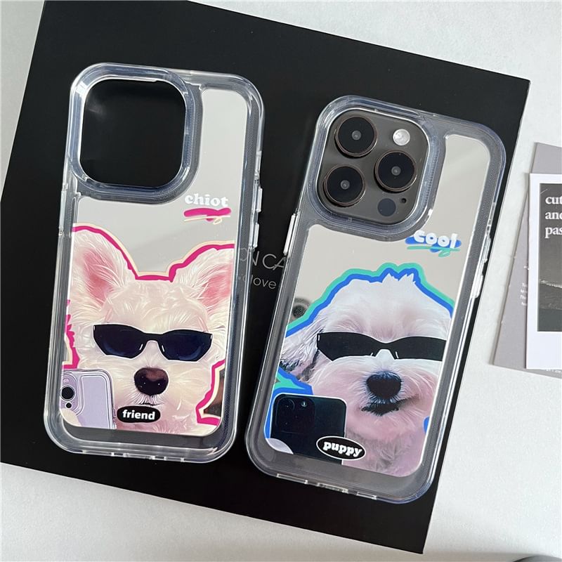 Mirrored Dog Case Phone