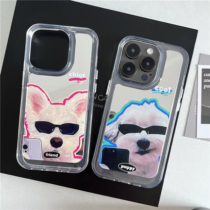 Mirrored Dog Case Phone