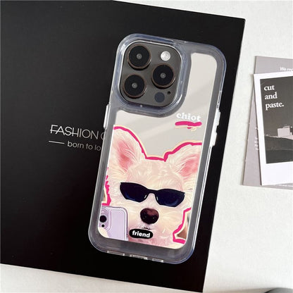 Mirrored Dog Case Phone