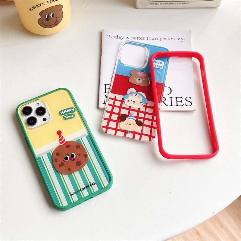 Cartoon Phone Case - iPhone 15 Pro Max / 15 Pro / 15 Plus / 15 / 14 Pro Max / 14 Pro / 14 Plus / 14 / 13 Pro Max / 13 Pro / 13 / 13 mini / 12 Pro Max / 12 Pro / 12 / 12 mini / 11 Pro Max / 11 Pro / 11