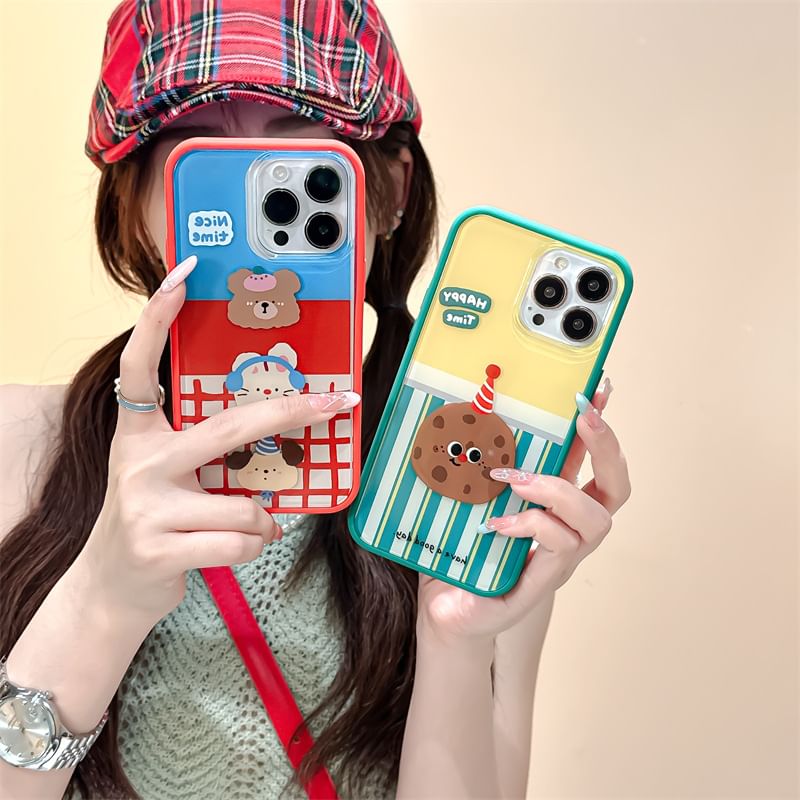 Cartoon Phone Case - iPhone 15 Pro Max / 15 Pro / 15 Plus / 15 / 14 Pro Max / 14 Pro / 14 Plus / 14 / 13 Pro Max / 13 Pro / 13 / 13 mini / 12 Pro Max / 12 Pro / 12 / 12 mini / 11 Pro Max / 11 Pro / 11