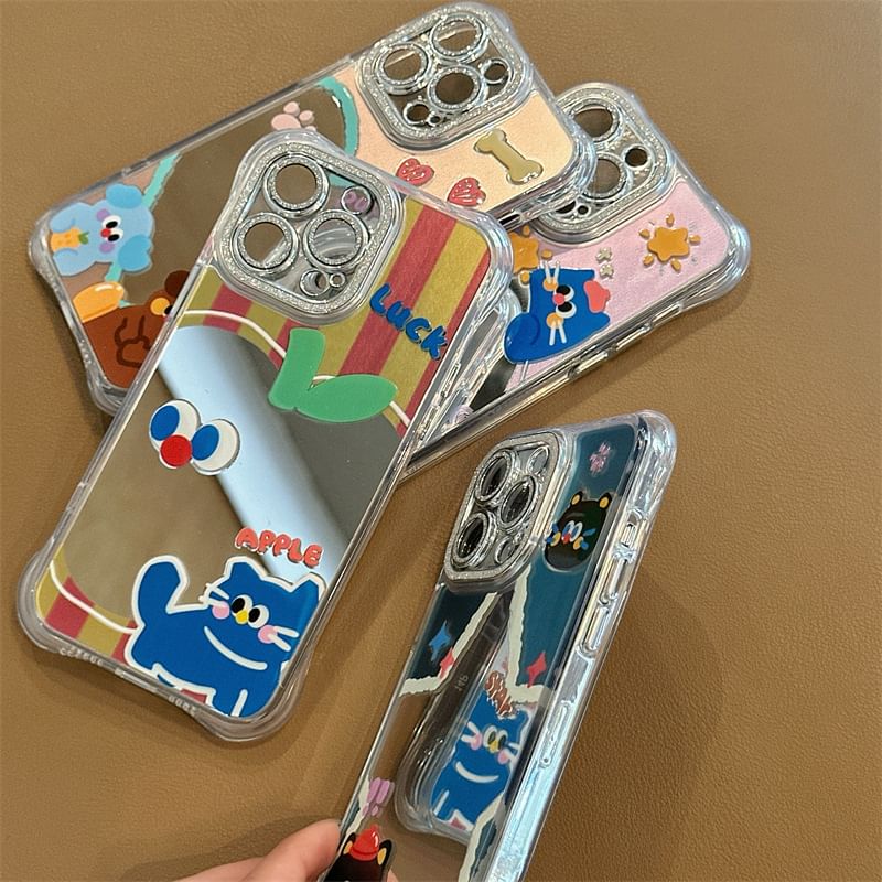 Phone Mirrored Cartoon Case