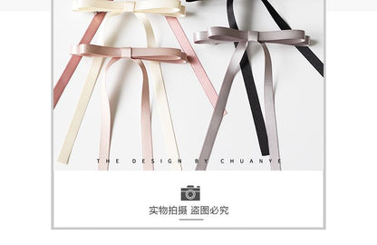 Plain Bow Hair Clip in 5 Colors