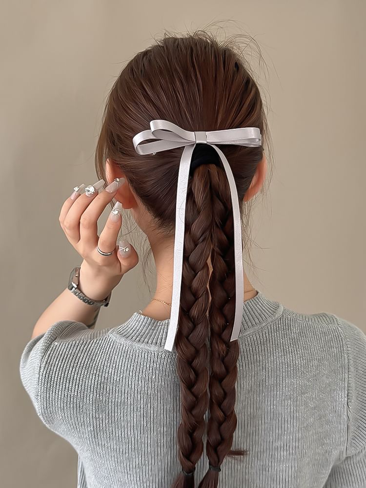 Plain Bow Hair Clip in 5 Colors