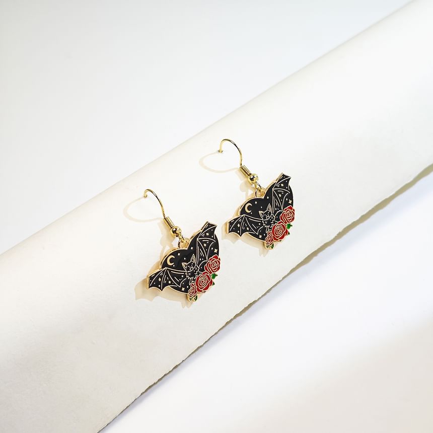 Halloween Bat Alloy Drop Earring (Various Designs)