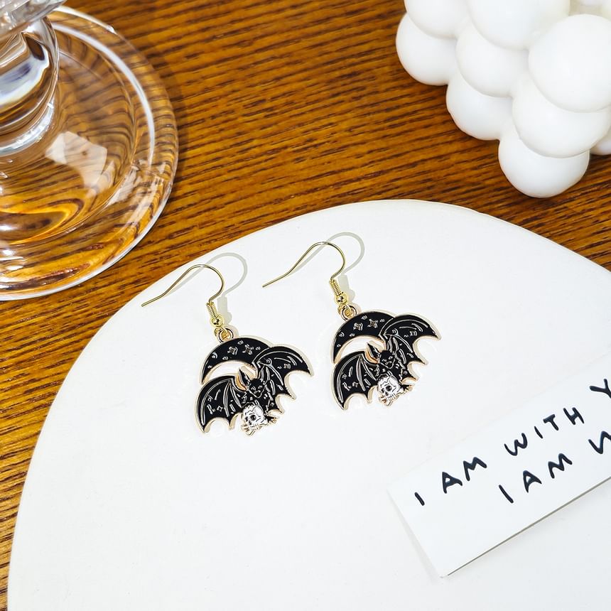 Halloween Bat Alloy Drop Earring (Various Designs)