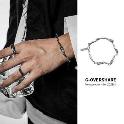Irregular Stainless Steel Bracelet