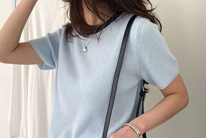 Plain Faux Leather Bowler Bag