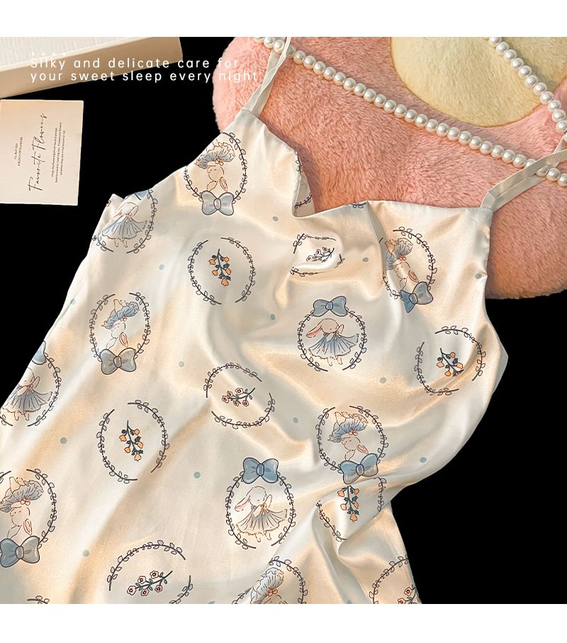Print Rabbit Nightgown