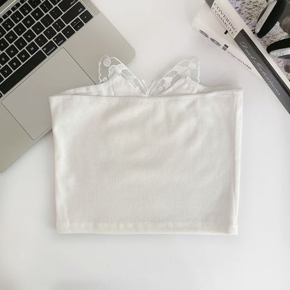 Haut tube avec appliques papillon