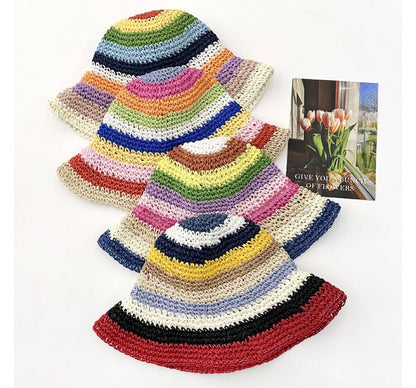 Rainbow Stripe Bucket Hat