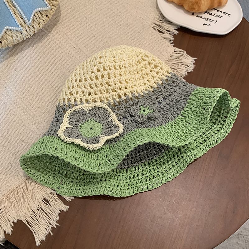 Crochet Floral Sun Hat