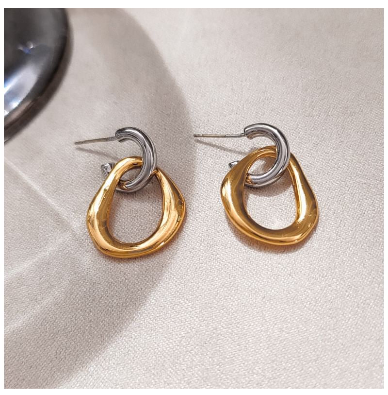 Alloy Half Hoop Earring