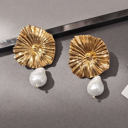 Ohrhänger mit Kunstperlen