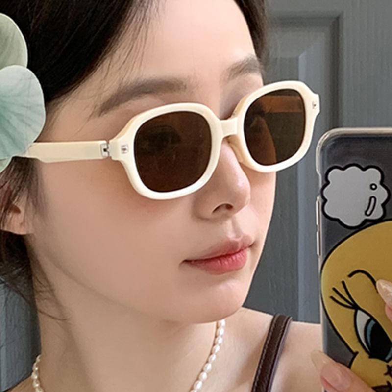 Oval Foldable Sunglasses