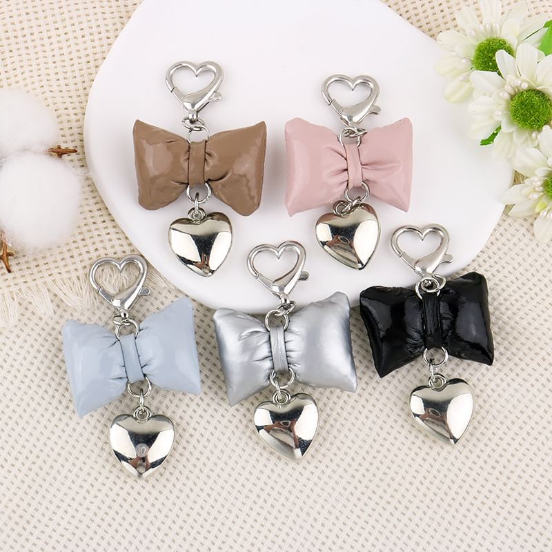 Heart Bow Keyring