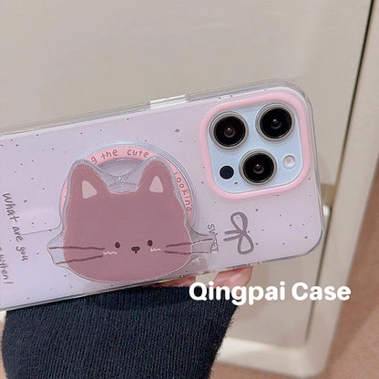 Cat Phone Case - iPhone 15 Pro Max / 15 Pro / 15 / 14 Pro Max / 14 Pro / 14 / 13 Pro Max / 13 Pro / 13 / 12 Pro Max / 12 Pro / 12