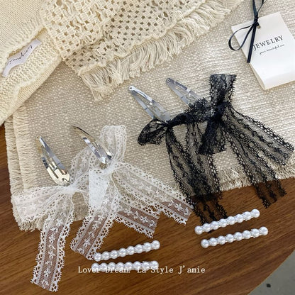 Pince à cheveux en ruban de dentelle