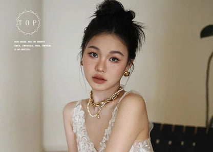 Floral Sleeveless A-Line Wedding Embroidered V-Neck Gown