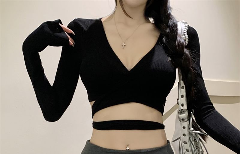 Mid Rise Plain Ruffle Asymmetrical Panel Mini A-Line Skirt