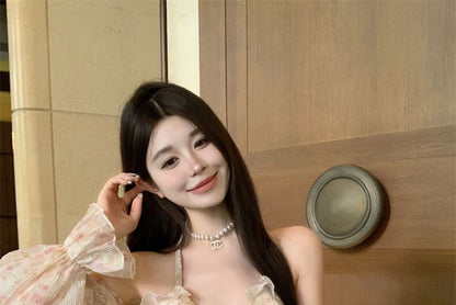 Floral Ruffle Halter Top