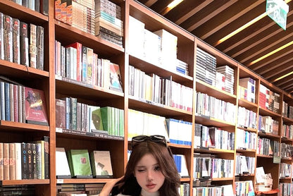 Choker-Neck Lettering Cowl Neck Crop Tank Top