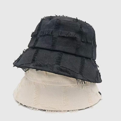 Bucket Frayed Hat Edge Distressed