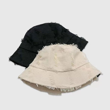 Bucket Frayed Hat Edge Distressed