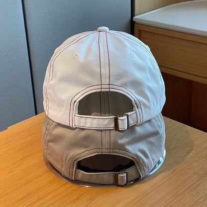 Lettering Baseball Embroidered Cap