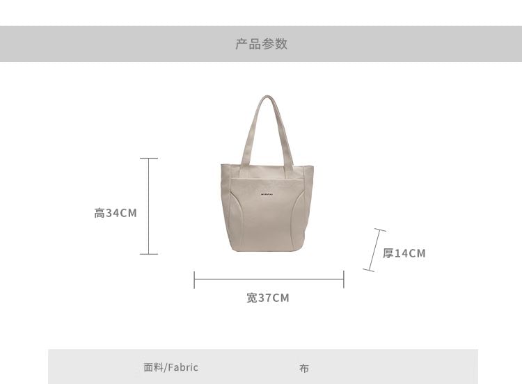 Tote Lettering Bag Canvas