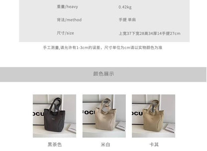 Canvas Lettering Bag Tote