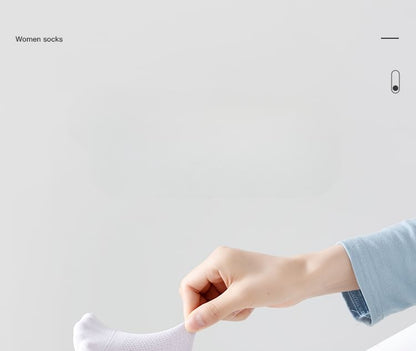 Set of 5 Pairs: Plain Ribbed Short Socks