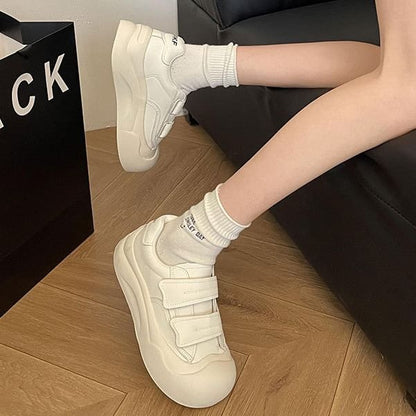 Adhesive Strap Platform Sneakers