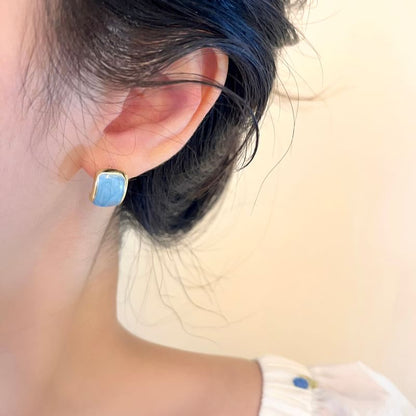 Glaze Alloy Stud Earring