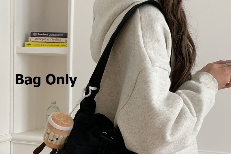 Plain Drawstring Nylon Tote Bag