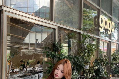 Sleeveless One Shoulder Plain Tie-Up Mini Sheath Dress