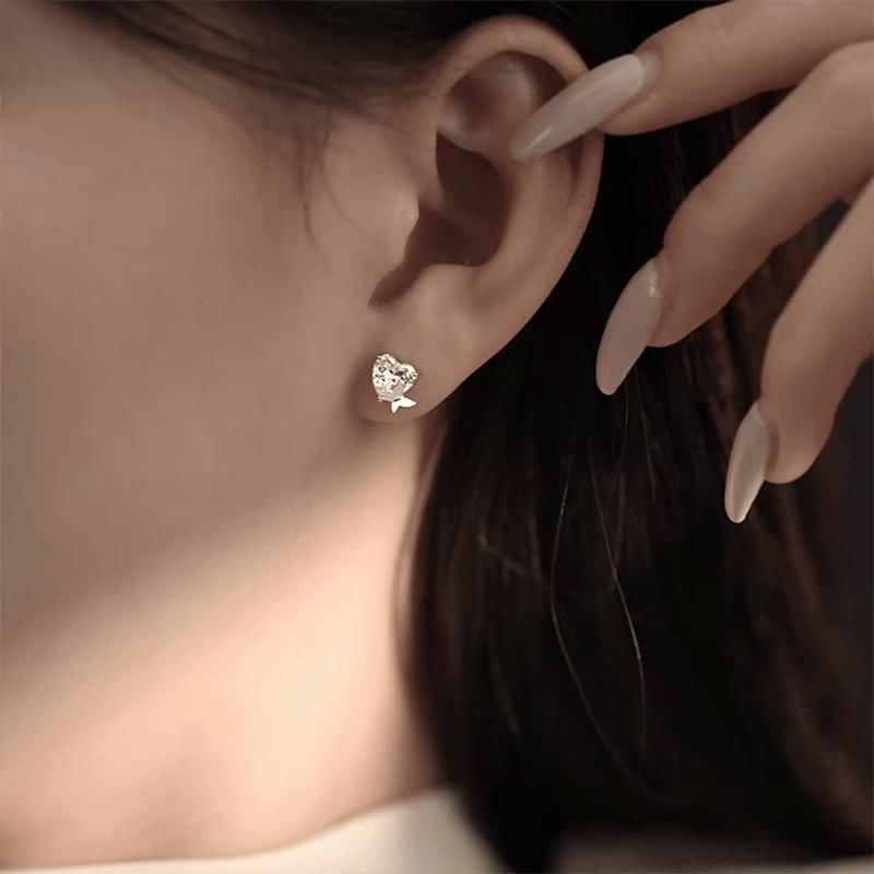 Heart / Butterfly / Star Alloy Stud Earring