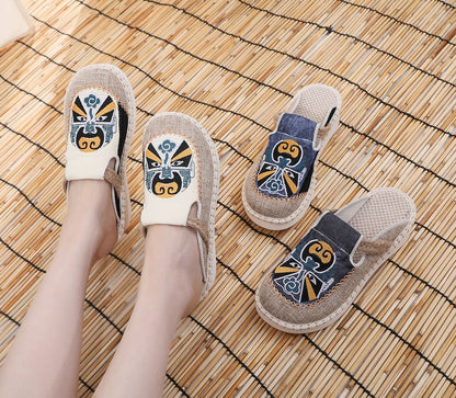 Mules Lace Embroidered