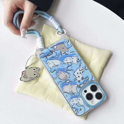 Rabbit Mirrored Strap Phone Case