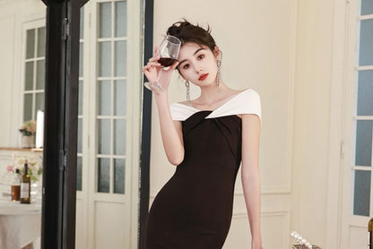 Off-Shoulder Tone Evening Two Gown Trumpet