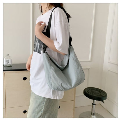 Plain Zip Crossbody Bag