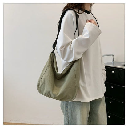 Plain Zip Crossbody Bag