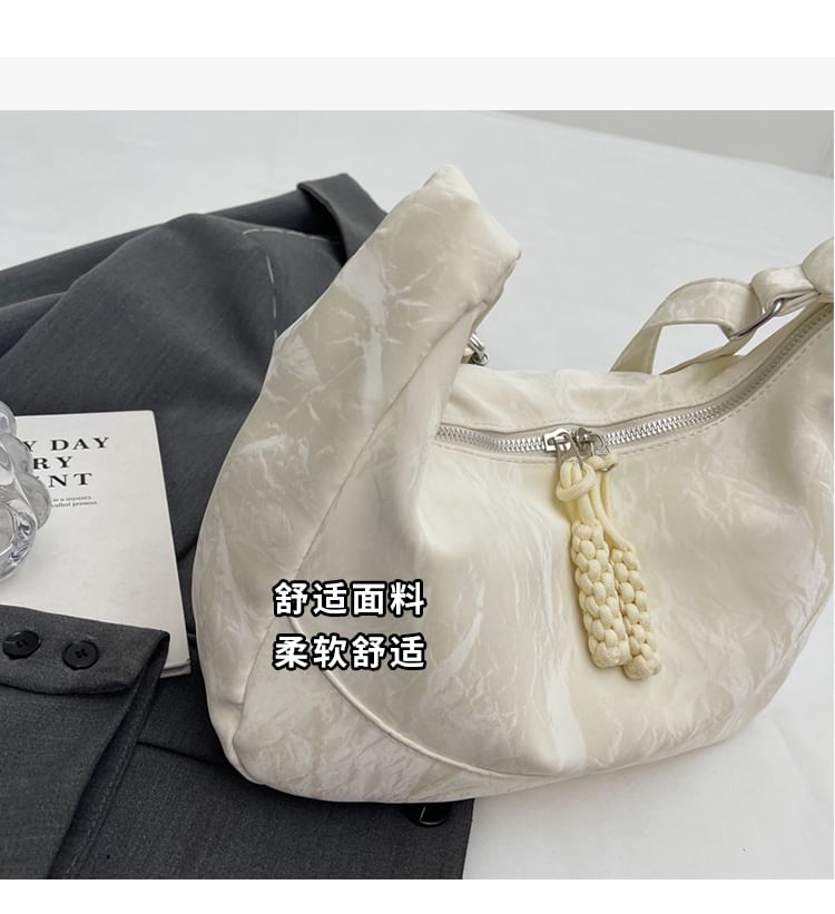 Textile Plain Shoulder Bag