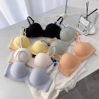 Plain Wireless Seamless Bra