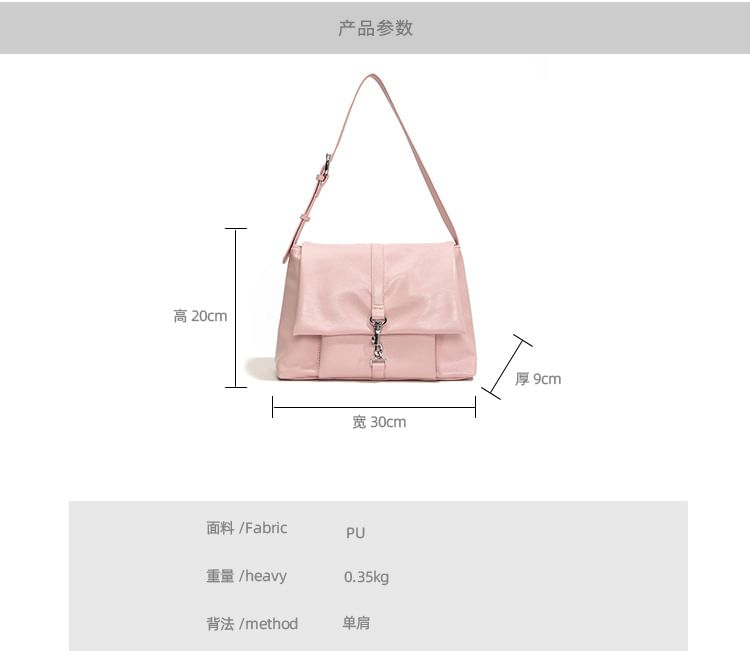 Flap Buckle Tote Bag