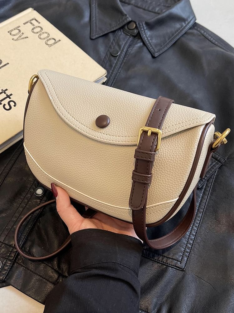 Flap Panel Crossbody Bag