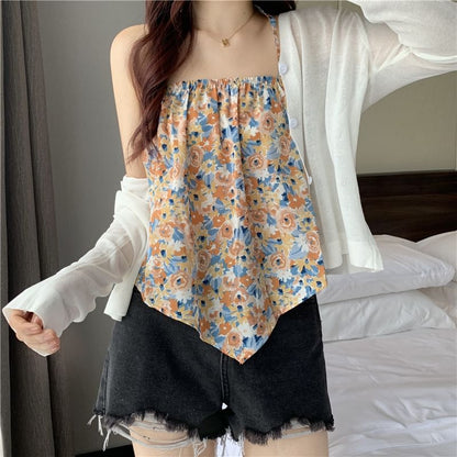 Halter Floral Print Top