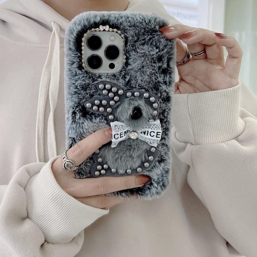 Rabbit Chenille Phone Case